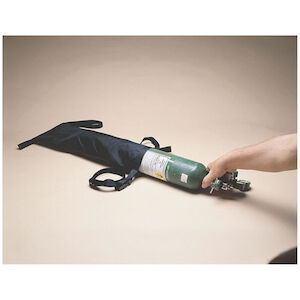 Wheelchair Oxygen Tank Holder with Buckles, Fits "D" and "E" Cylinders, Heavy-Duty Waterproof Nylon